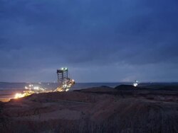 Open cast mining Stock Footage