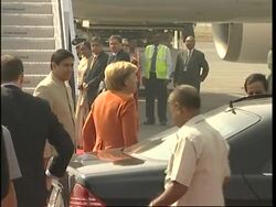 German chancellor leaves New Delhi for Mumbai News Clip