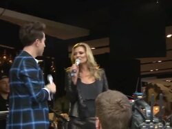 Kate Moss at Kate Moss for Topshop collection launch Stock Footage