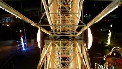 Lift Up Ferris Wheel Stock Footage
