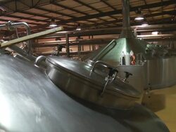MS Brew kettles in brewery / Wau, Western Bahr el Ghazal, Sudan  Stock Footage
