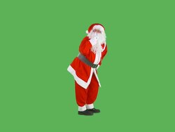 Santa Going Shh Stock Footage