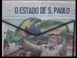 Reaction to Lula landslide victory, newspaper headlines, voxpops News Clip