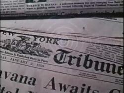 Cuban propaganda film covering the history of the Communist revolution and the aftermath Stock Footage