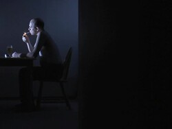 Man smoking l/s Stock Footage