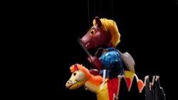 A carnival of puppets to entice kids to switch off smart devices News Clip