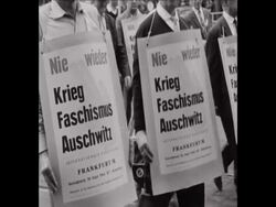 CAN325 ANTIWAR, ANTINUCLEAR DEMONSTRATION IN FRANKFURT Instructional Video
