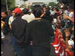 Indonesia - Protest by Sukarnoputri supporters News Clip