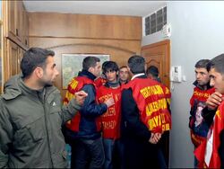 Leftists storm AP office, police use teargas News Clip