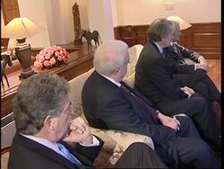 Pelosi leads US delegation on visit, meets Indian PM Singh News Clip