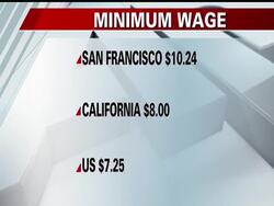 On January First, San Francisco will be the first US city where the minimum wage is above $10. Many business owners fear this will force them to cut workers News Clip