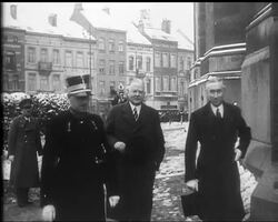 Ex-President Hoover in Belgium. News Clip