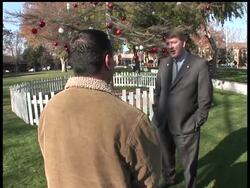 Facing budget cuts, a Northern Calif. city decided to forgo an expensive freshly cut, full-bodied Christmas tree this year for a lopsided, brownish one already growing in the city plaza. News Clip