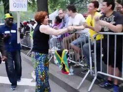 Christine Quinn during Labor Day Parade Stock Footage