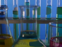 Laboratory glassware Stock Footage