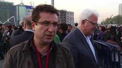 Memorial service in Taksim Square for Armenian victims of 1915 killings News Clip