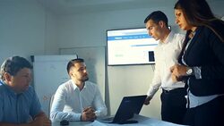 Office brainstorming. Stock Footage