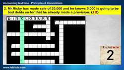 Accounting Principles and Conventions - Accounting Test Time #17 Instructional Video
