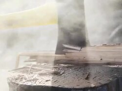 Cutting Wood Stock Footage