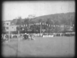 Sport stadium in B&W. Stock Footage