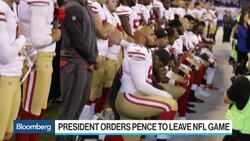 Pence Walks Out on NFL Game After Anthem Protest News Clip