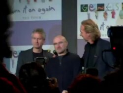 Announcement of Genesis 'Turn It On Again' Tour Dates Stock Footage