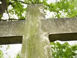 Cemetery cross Stock Footage