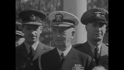 Chiang Kai-Shek, Franklin D. Roosevelt, Winston Churchill and Allied generals at Cairo Conference News Clip