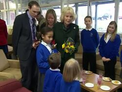 Camilla, Duchess of Cornwall Meeting Children News Clip