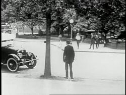 Calvin Coolidge becomes President of the United States in 1923 after the death of Warren Harding. Stock Footage