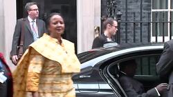 Theresa May meets with Kenyan President Jomo Kenyatta News Clip