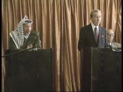 MIDEAST: WARREN CHRISTOPHER TALKS ON ISRAELI / PALESTINIAN ACCORD News Clip