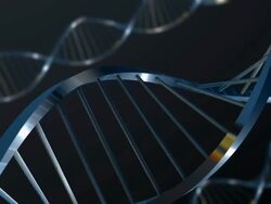 DNA helix gold silver look Stock Footage