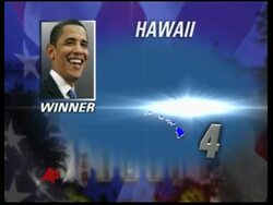 AP Tally room, graphic sequence of states won News Clip