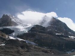 WS PAN View of Mount Andromeda / Jasper, Alberta, Canada   Stock Footage