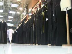 Emirati Traditional Clothing Store Stock Footage