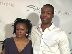 Ser'Darius Blaine (r) at the A Night Out With Silver Jeans Co. And M Fredric at Studio City CA. (Footage by WireImage Video/GettyImages) Stock Footage