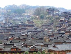 Village of Miao Nationality Stock Footage