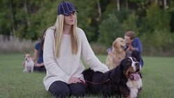Waiting to Start Obedience Training Stock Footage