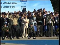 Air show in honour of Chirac visit News Clip