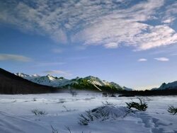 timelapse of valley ushuaia Stock Footage