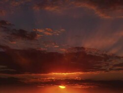 Time-lapse of beautiful sunset Stock Footage