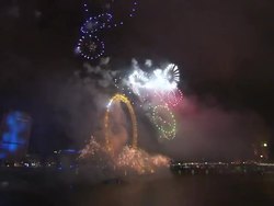 Crowds Gather for New Years Fireworks News Clip