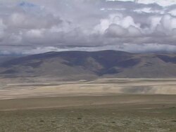 Pan Right Wide Mountains Taklakot Tibet China Stock Footage