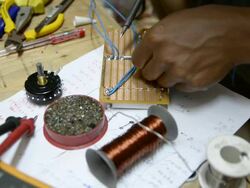 soldering iron Stock Footage