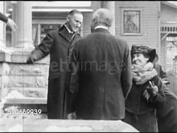 1920: FALL PRESIDENTIAL CAMPAIGN: John Calvin Coolidge, Jr. (1872-1933) & wife Grace in heavy coats walking up to Harding home, shaking hands w/ Warren, HA WS Calvin Coolidge, Florence Harding, Grace Coolidge & Warren G. Harding shaking voters hands. Instructional Video