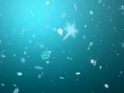 Loopable Christmas Snow Flakes V3 Stock Footage