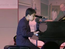 PERFORMANCE: Ethan Bortnick at 18th Annual Larry King Cardiac Foundation Gala Stock Footage