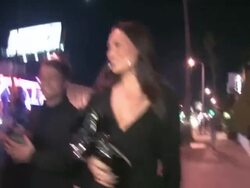Tia Carrere outside Falcon in West Hollywood at the Celebrity Sightings in Los Angeles at Los Angeles CA. (Footage by WireImage Video/GettyImages) Stock Footage