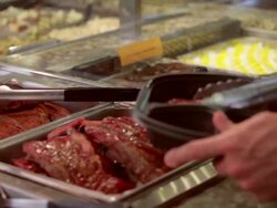 Lunch buffet Stock Footage